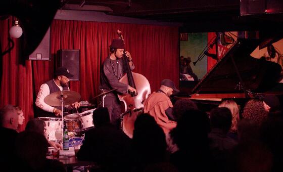 Jazz pianist Sullivan Fortner performs with his trio at the Village Vanguard.